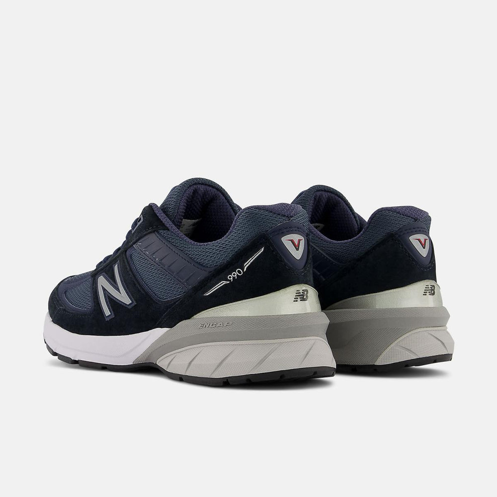 Walking | Men New Balance MADE In USA 990v5 Core Navy With Silver