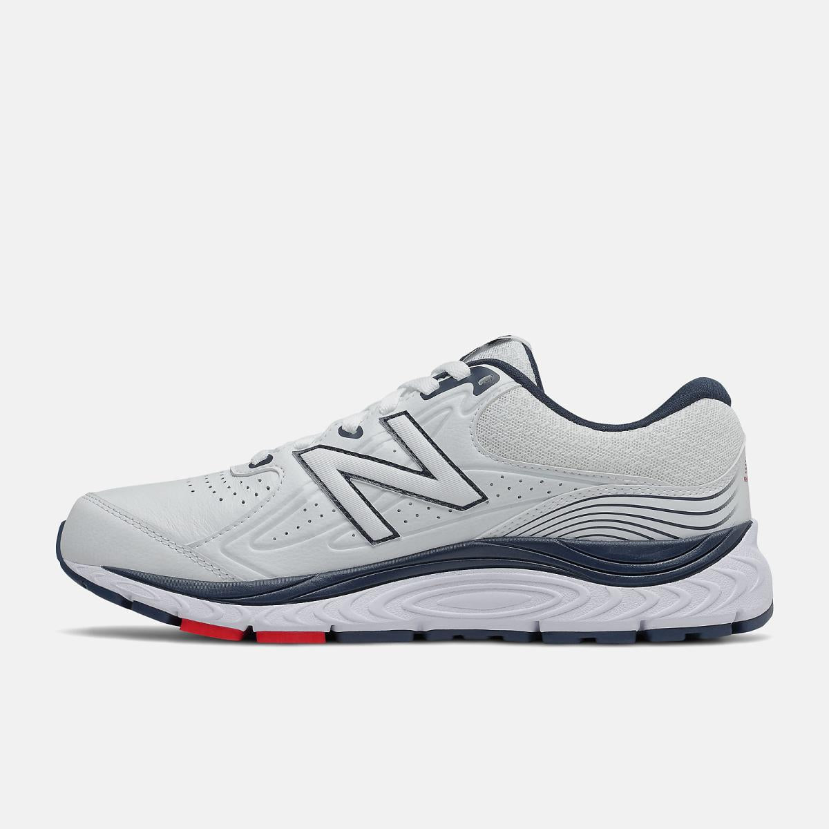 Walking | Men New Balance MW840V3 White With Natural Indigo