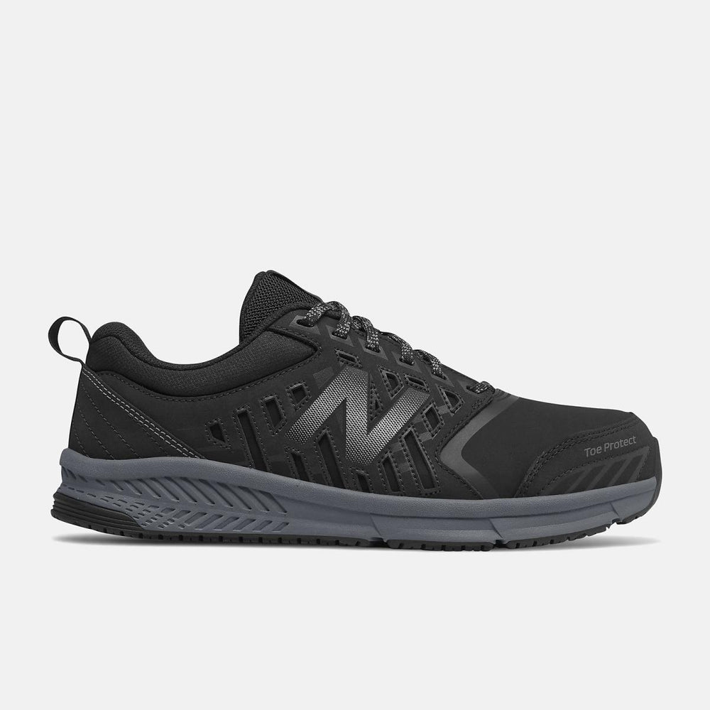 Work Shoes | Men New Balance 412v1 Alloy Toe Black With Silver