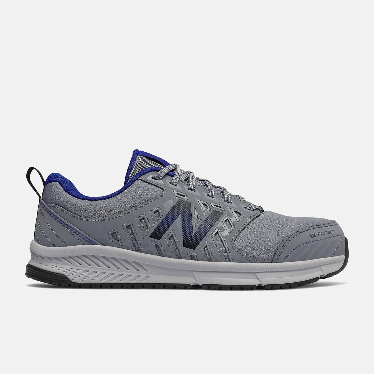 Work Shoes | Men New Balance 412v1 Alloy Toe Gray With Royal