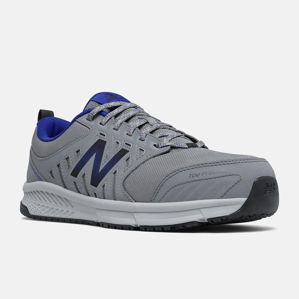 Work Shoes | Men New Balance 412v1 Alloy Toe Gray With Royal