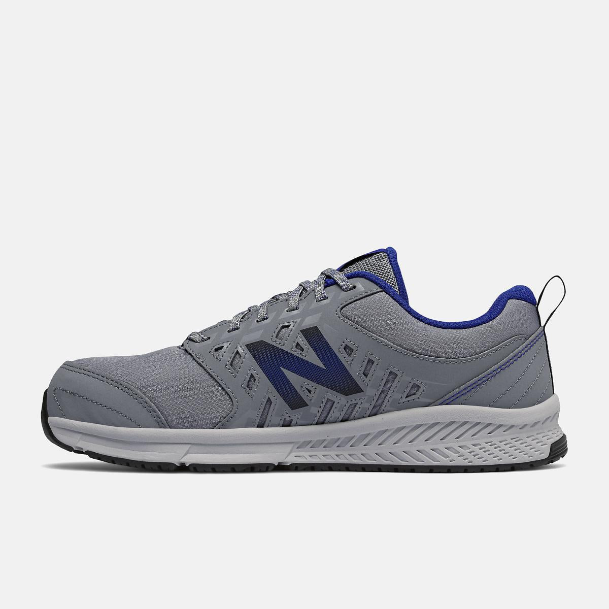 Work Shoes | Men New Balance 412v1 Alloy Toe Gray With Royal