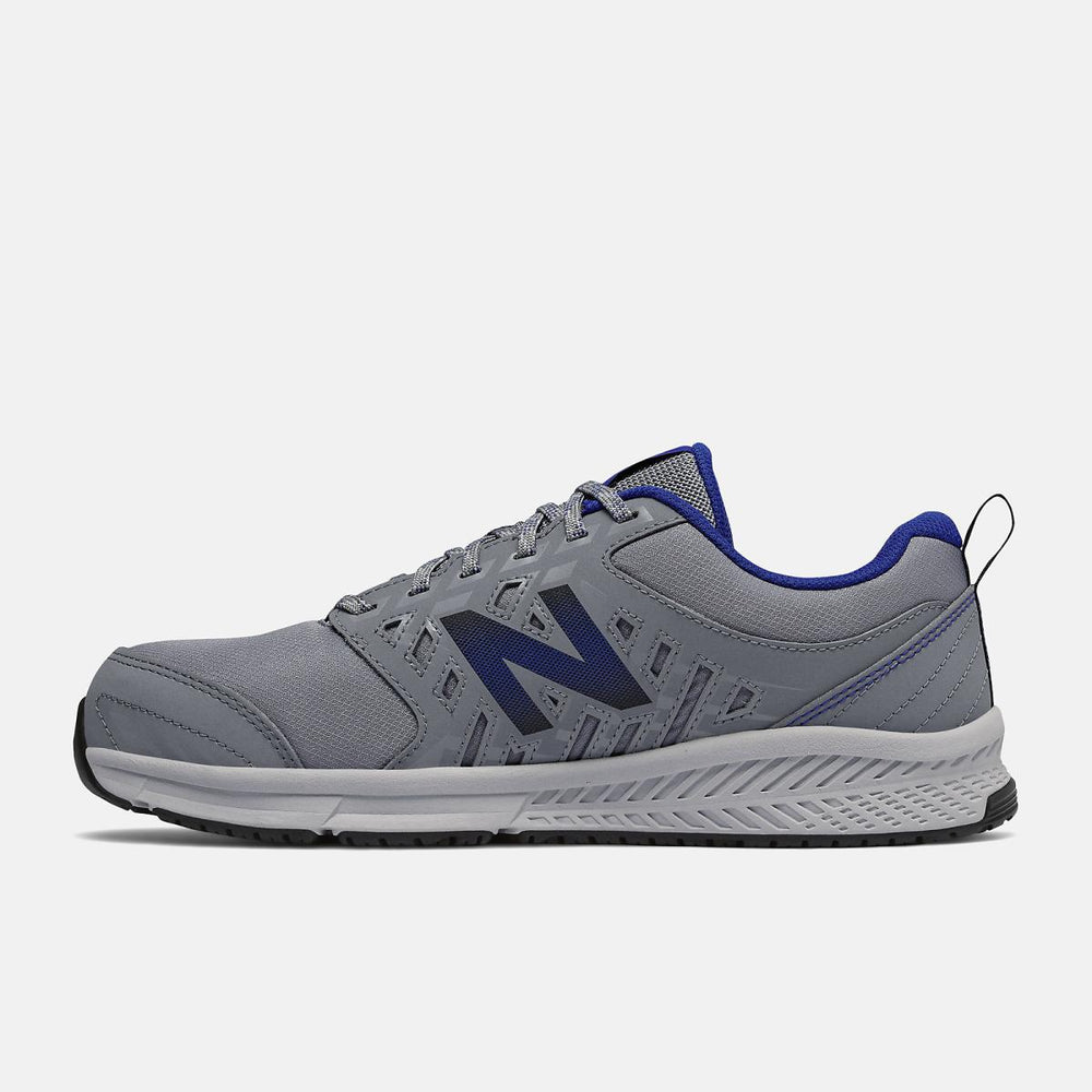 Work Shoes | Men New Balance 412v1 Alloy Toe Gray With Royal