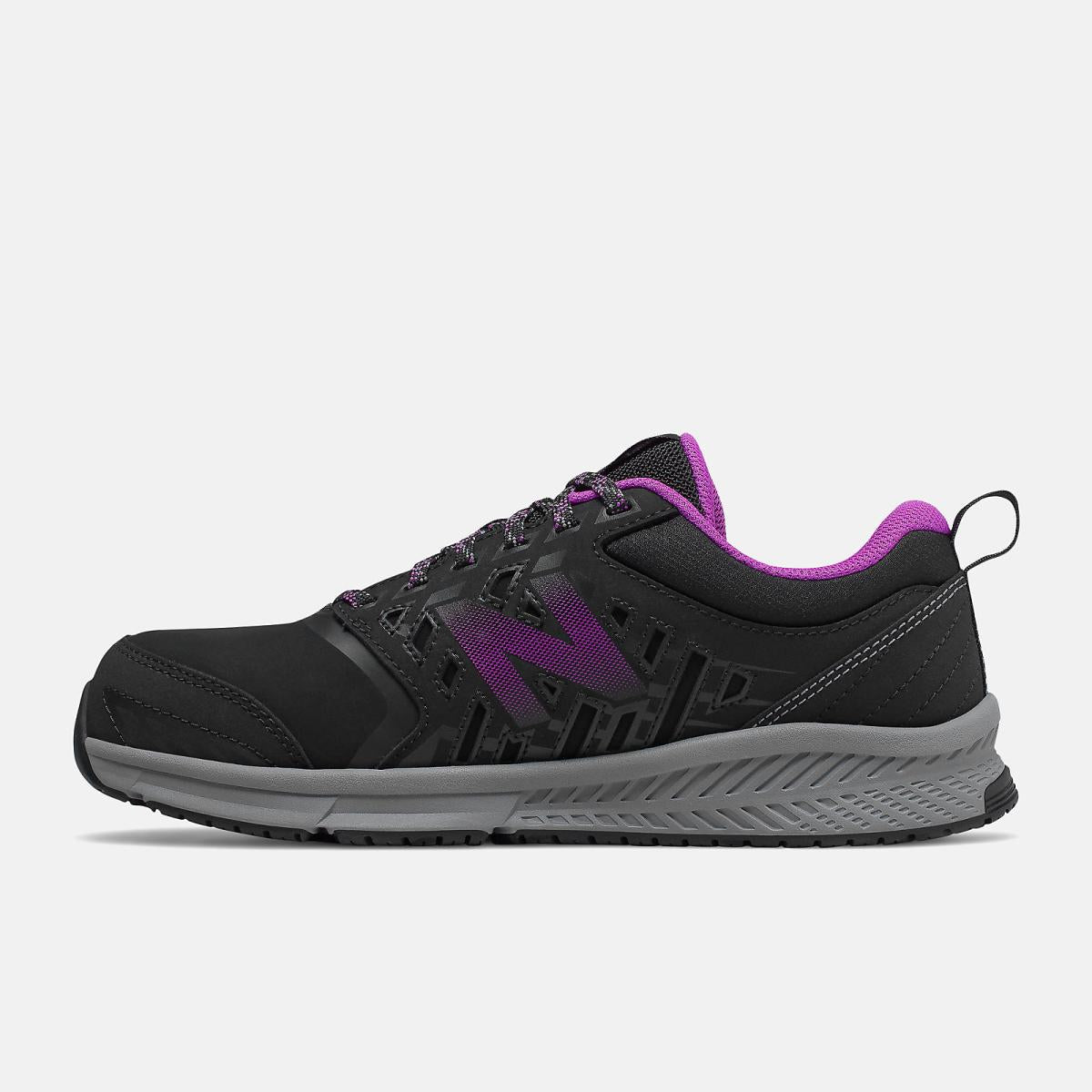 Work Shoes | Women New Balance 412v1 Alloy Toe Black With Purple