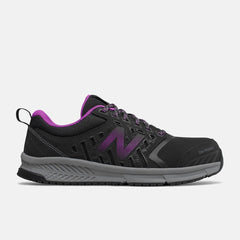 Work Shoes | Women New Balance 412v1 Alloy Toe Black With Purple
